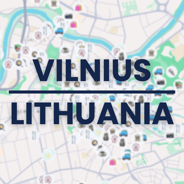 Lithuania | Vilnius Tourist Map