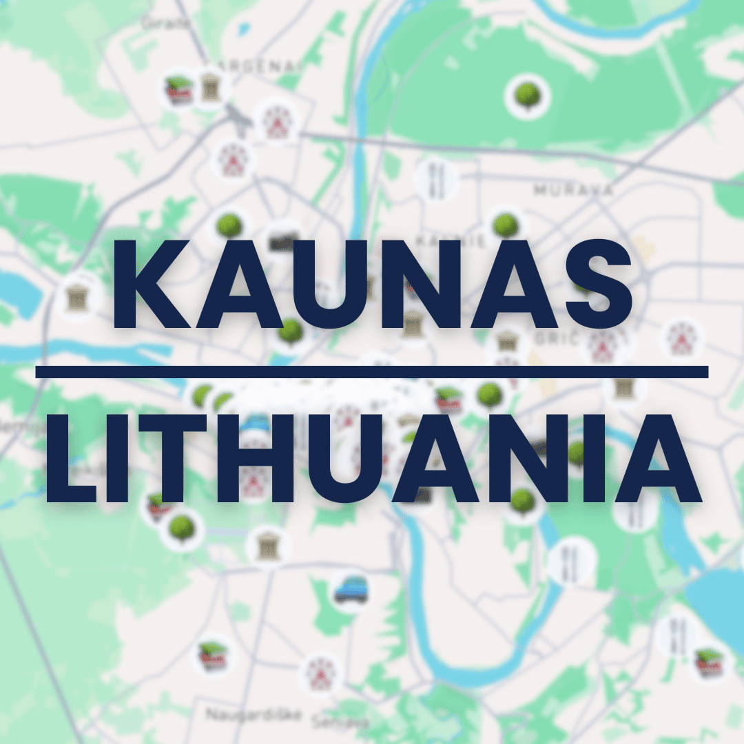 Lithuania | Kaunas Tourist Map - Maps by Ema