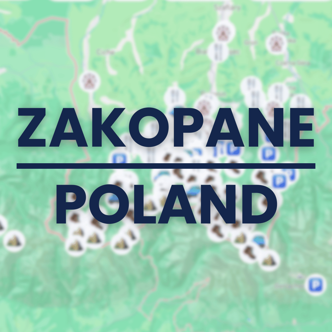 Poland | Zakopane Tourist Map - Maps by Ema